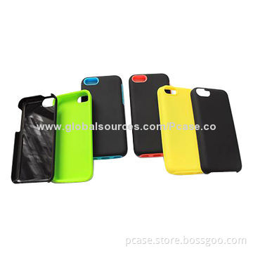 PC with Silicone 2-in-1 Hybrid Cases for iPhone 5C, Various Colors are Available
